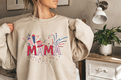 Mama USA 4th of July Patriotic Mommy Svg Product Image 1