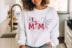 Mama USA 4th of July Patriotic Mommy Svg Product Image 3