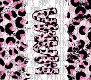 Mama Leopard Print | 20oz Tumbler Sublimation Wrap Product Image 2