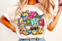 Volleyball Mama PNG Sublimation, Game Day PNG, Sports Mom Product Image 3