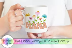 MAMA Sublimation | Spring Flowers | Mother's Day PNG Product Image 1