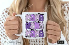 Purple Halloween Mama PNG | Halloween PNG Product Image 2
