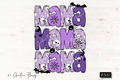Purple Halloween Mama PNG | Halloween PNG Product Image 4