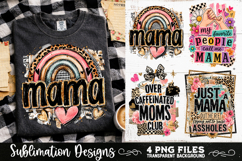 Trendy Mama PNG , Retro Collage Mama 4 Designs Sublimation Product Image 4