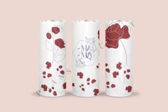 mama rose floral mothers day skinny tumbler sublimation design for 20oz and 30oz skinny tumbler sublimation wrap