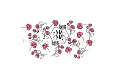 mama rose floral mothers day starbucks 16oz hot cup wrap svg presized template for tumbler grande suitable for cricut and silhouette