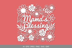 Mama's Blessing Paper Cut SVG Product Image 2