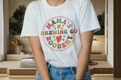 Mama's Boobery Brewing Co T-Shirt, Funny Mom Shirt, Breastfe Product Image 2