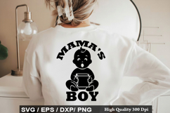 Baby Quotes SVG Design - Mama s New Man Product Image 4