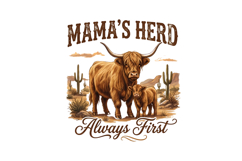 Mama's Hero Bull Png| Western Png Product Image 1