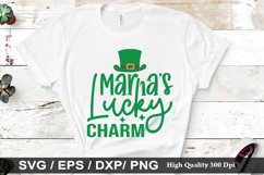 Mama&#039;s lucky charm SVG - St. Patrick&#039;s Day Design Product Image 1