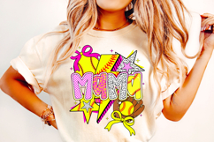Softball Mama PNG, Softball Coquette PNG, Game Day Softball Product Image 1