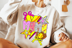 Softball Mama PNG, Softball Coquette PNG, Game Day Softball Product Image 2