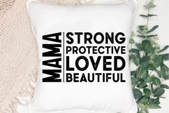 Mama Strong Protective Loved Beautiful SVG Design Product Image 5