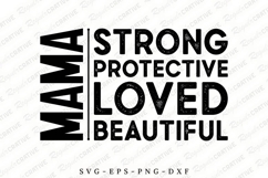 Mama Strong Protective Loved Beautiful SVG Design Product Image 2
