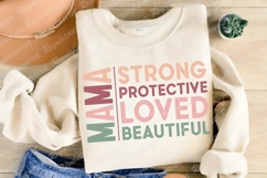Mama Strong Protective Loved Beautiful SVG Design Product Image 4
