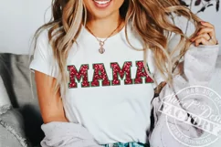Christmas MAMA sublimation, faux sequins Christmas design Product Image 1