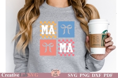 Checker Mama SVG, Coquette Mama SVG, Mom Shirt SVG, Mom Life Product Image 2