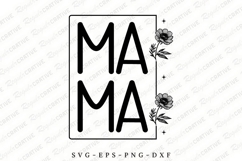 Mama SVG Design, Mother&#039;s Day T-shirt Design Product Image 1