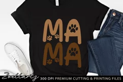 Dog Mama SVG PNG EPS DXF Paw Prints SVG Cat Home Sign SVG Product Image 2
