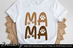 Dog Mama SVG PNG EPS DXF Paw Prints SVG Cat Home Sign SVG Product Image 1