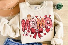 Mama Valentine Coquette Bow PNG, Mama Valentine Coquette Png Product Image 3