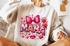 Valentine&#039;s Day Mama PNG, Love Mama PNG, Mom Life, Coquette Product Image 2
