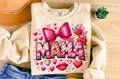 Valentine&#039;s Day Mama PNG, Love Mama PNG, Mom Life, Coquette Product Image 3