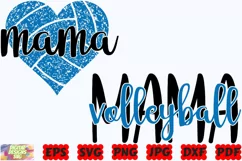 Mama Volleyball SVG | Volleyball SVG | Sport SVG | Mama SVG Product Image 3
