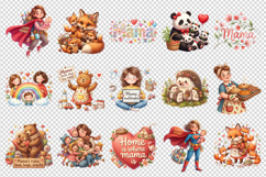 Mama clipart printable sublimation bundle png Product Image 2