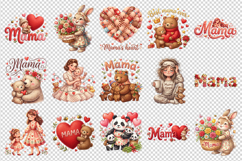 Mama clipart printable sublimation bundle png Product Image 4