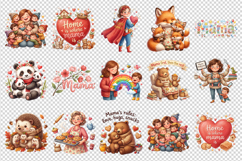 Mama clipart printable sublimation bundle png Product Image 4