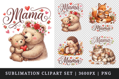 Mama clipart printable sublimation design png Product Image 1