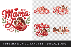 Mama clipart printable sublimation design png Product Image 1