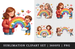 Mama clipart printable sublimation design png Product Image 1