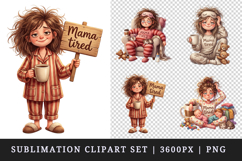 Mama clipart printable sublimation design png Product Image 1