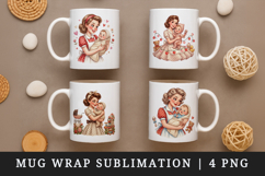Mama mug wrap printable sublimation design Product Image 1