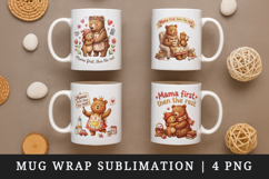 Mama mug wrap printable sublimation design Product Image 1
