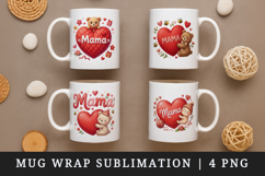 Mama mug wrap printable sublimation design Product Image 1