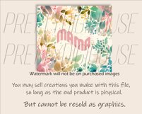 Mama Watercolor Flowers Tumbler Wrap PN Product Image 2