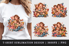 Mama t-shirt printable sublimation design png Product Image 1