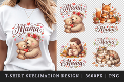 Mama t-shirt printable sublimation design png Product Image 1