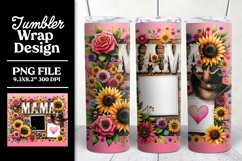 Western Mama Tumbler Wrap Sublimation | Add a Photo Picture Product Image 1