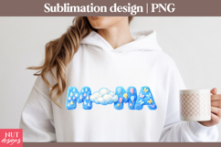 Sky Blue Mama Sublimation Latch Hook Mama Puff Mothers Day Product Image 2