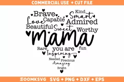Mama You Are SVG, Worthy SVG, Fun SVG, Beautiful SVG Product Image 1