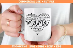 Mama You Are SVG, Worthy SVG, Fun SVG, Beautiful SVG Product Image 2