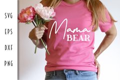 Minimal Mama Bear SVG - Mother's Day Cut File Product Image 2