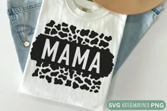 Mama Cow Print SVG | Mama Cow SVG | Western SVG Product Image 1