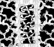 Mama Cow Print | Mom Life | 20oz Tumbler Sublimation Wrap Product Image 2