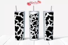 Mama Cow Print | Mom Life | 20oz Tumbler Sublimation Wrap Product Image 1